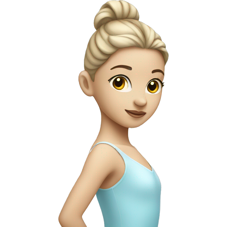 Ballerina with light blue