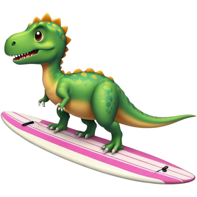 Dinosaur on surf board