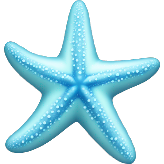 Pastel blue starfish