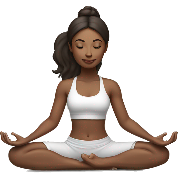 Yoga girl brunette