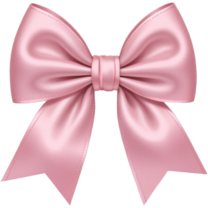 Light pink bow on light pink bow