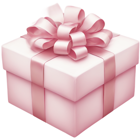 Light pink Christmas gifts under a white Christmas tree
