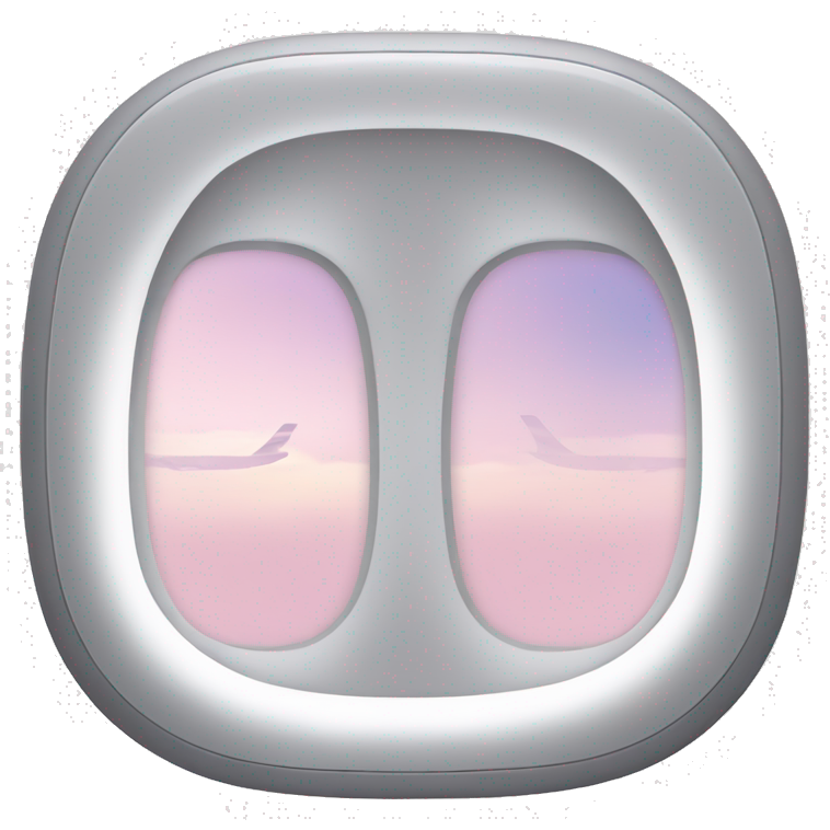 Light pink airplane window