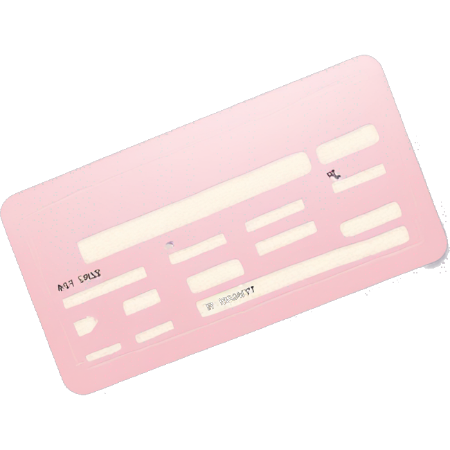 Light pink boarding pass