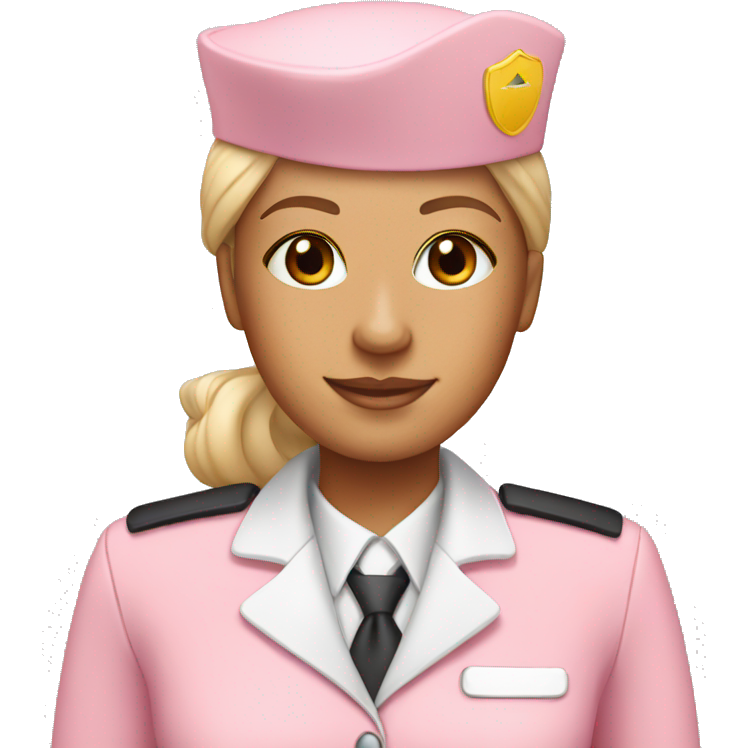 Light pink flight attendant