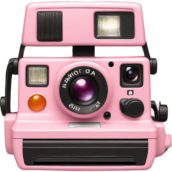 Light pink Polaroid camera