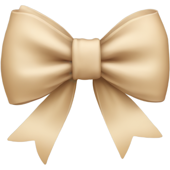 Beige bow