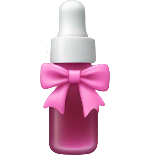 Ordinary serum with a tiny pink bow on it