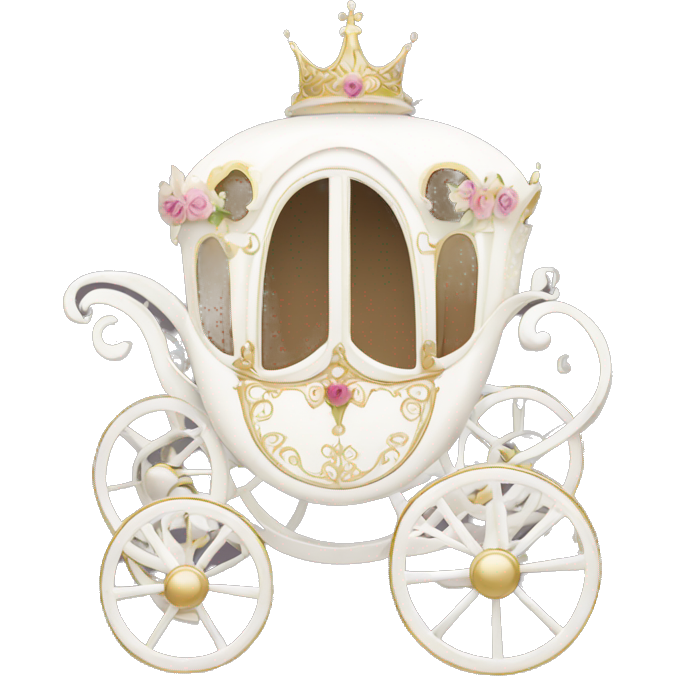 White Vintage pretty Princess carriage