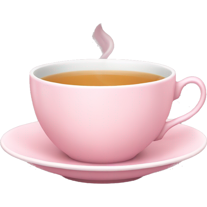 Light pink tea cup