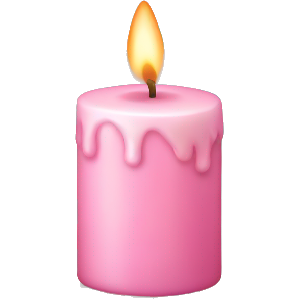Light pink candle