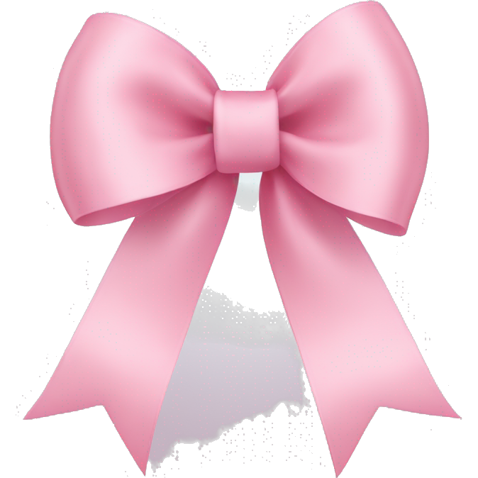 Light pink ribbon bow