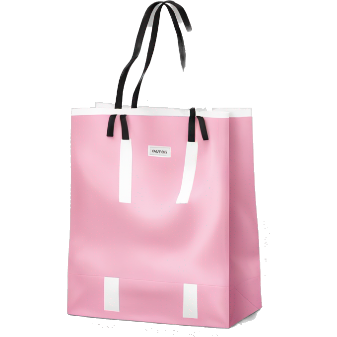Pink white and black Victoria secret shopping bag
