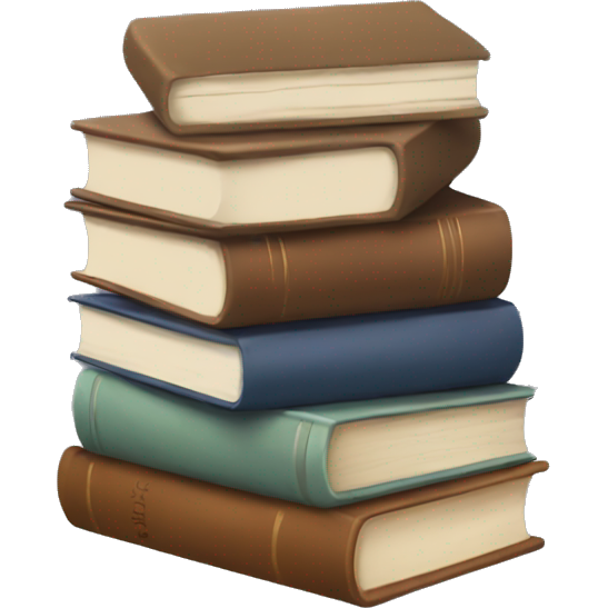 Neutral stack of books