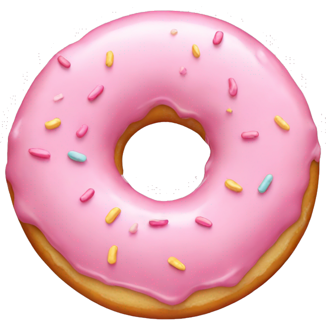 Pastel pink donut