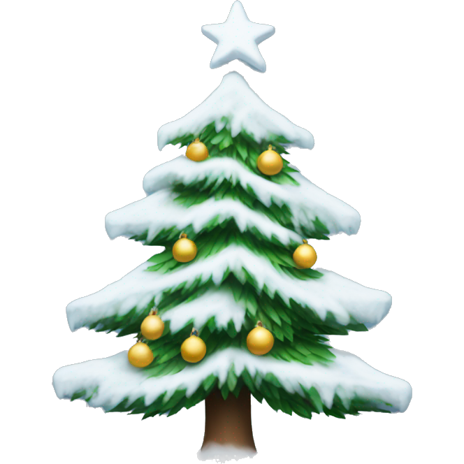 Snowy Christmas tree