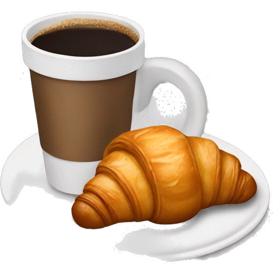 Croissant and coffee