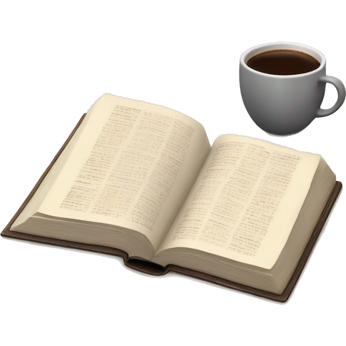 Open Bible with a cup of coffee next to it