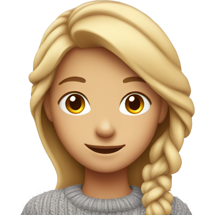 Smiling girl in sweater