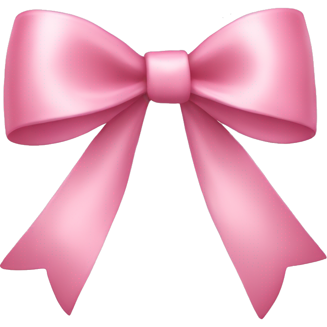 Light pink ribbon bow