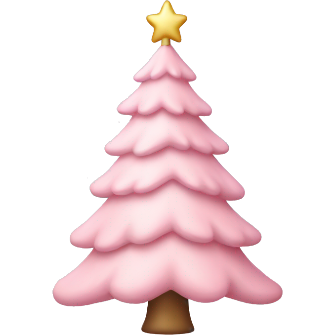 Pastel pink christmas tree