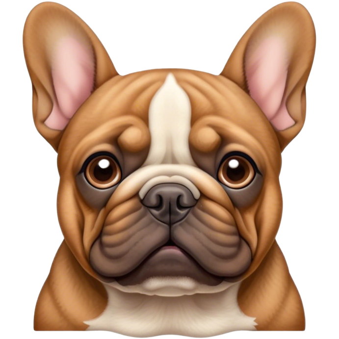 Brown French bulldog