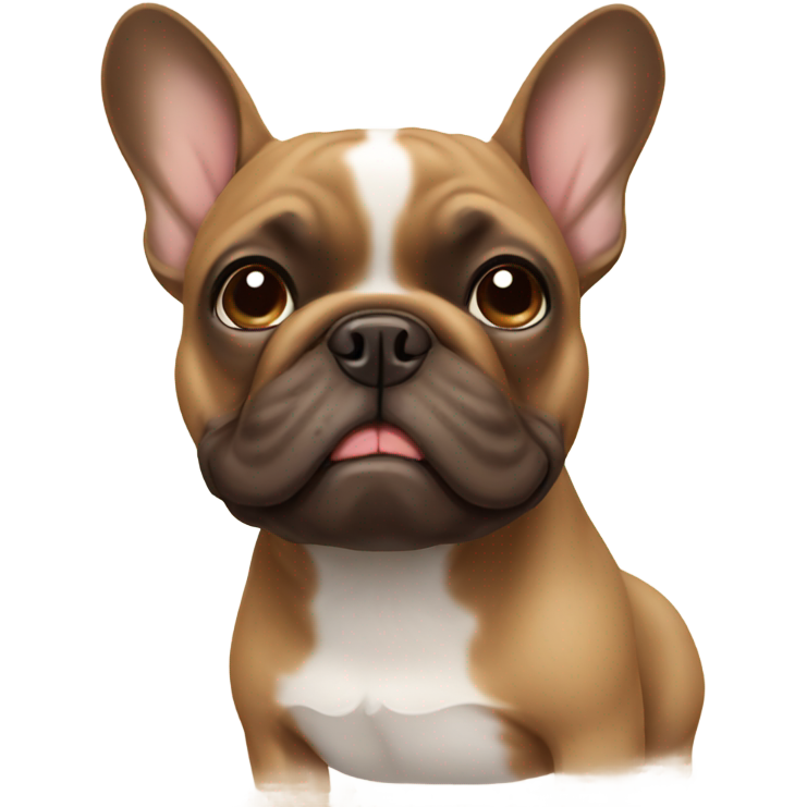 Brown French bulldog
