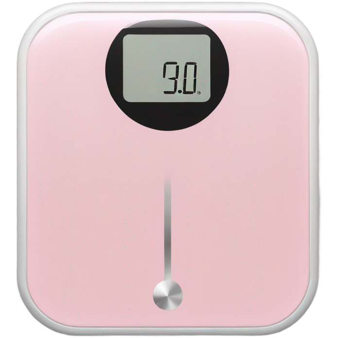 Light pink body weight scale