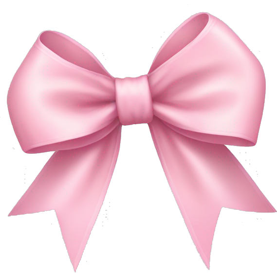 Light pink ribbon bow