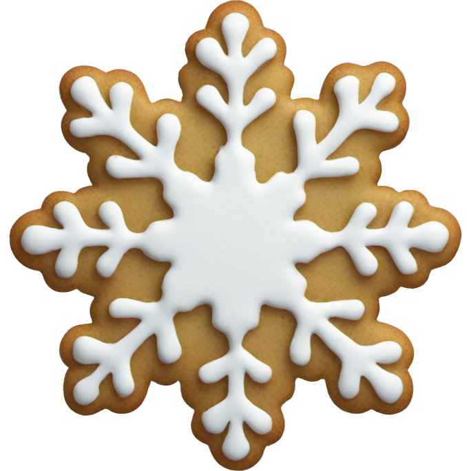 Christmas cookie snowflake shape