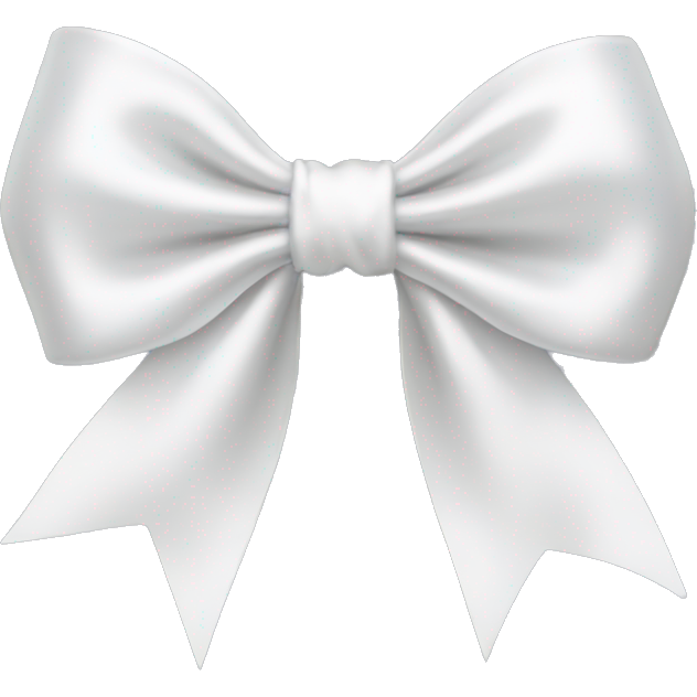 White satin bow