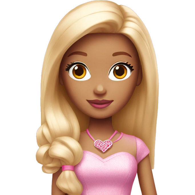 Pink barbie heart
