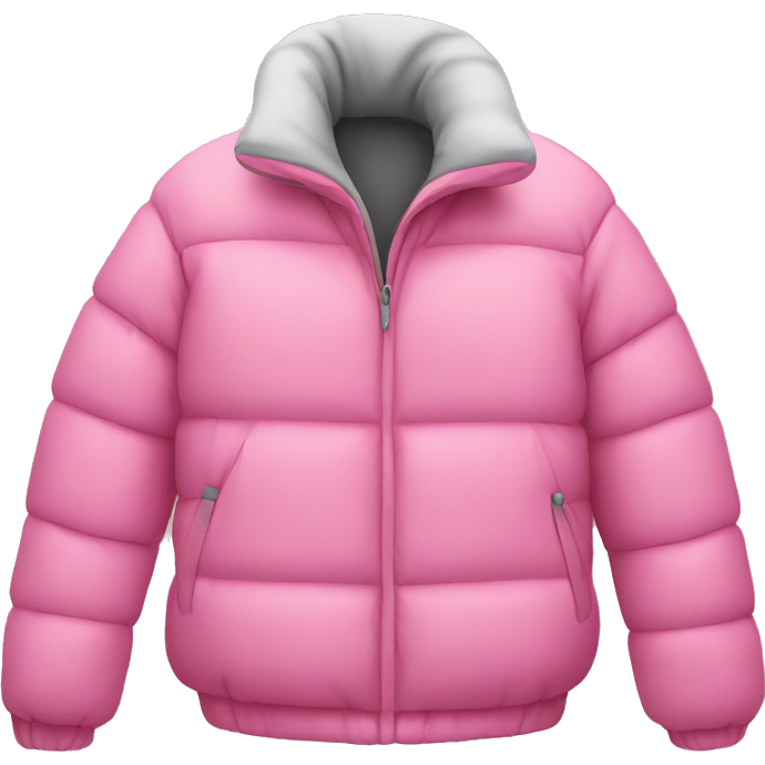 Pink down jacket