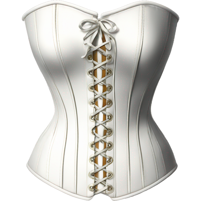 White vintage corset