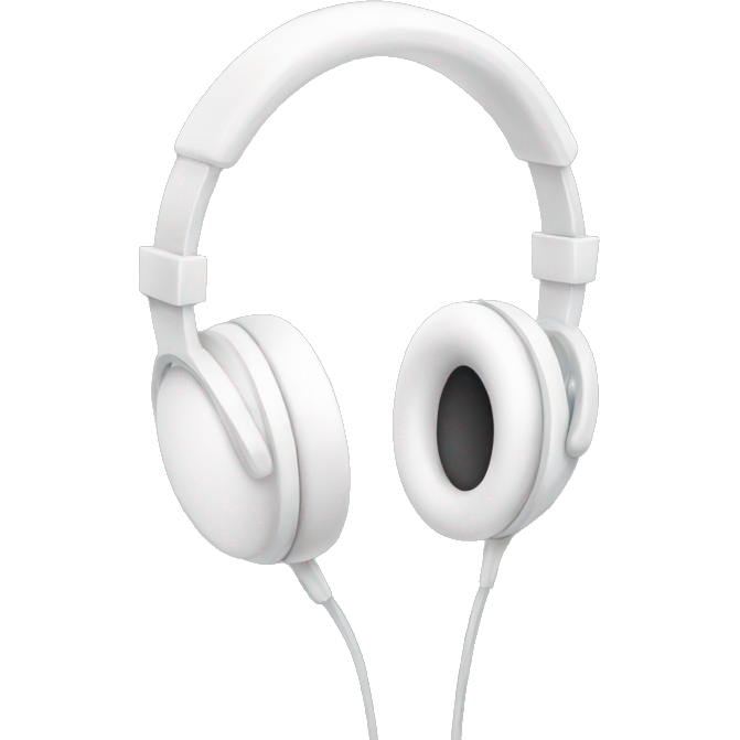 White warm headphones