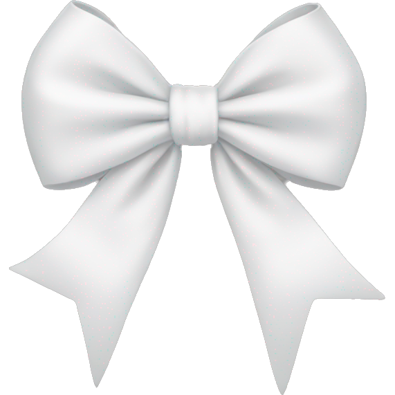 Aesthetic white bow