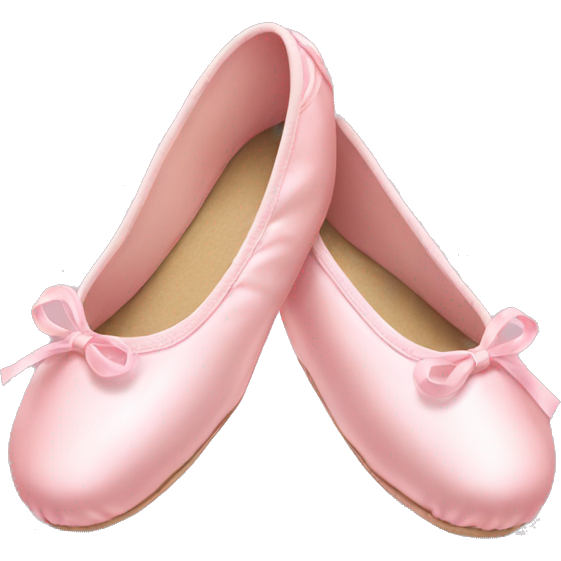 Pastel pink ballet shoes