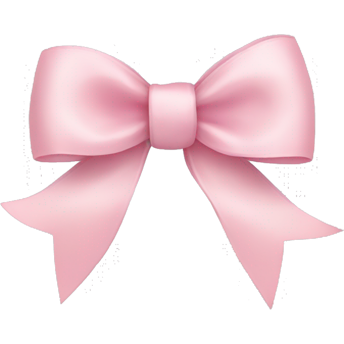 Light pink ribbon bow