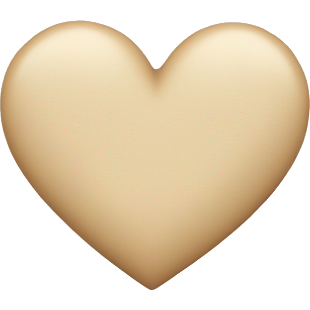 Beige heart