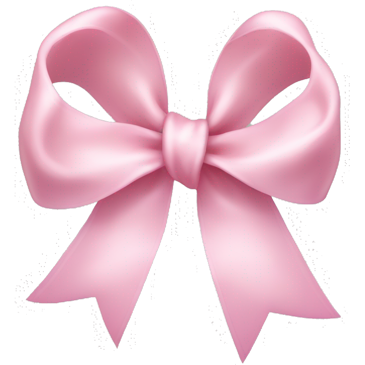 Light pink ribbon bow