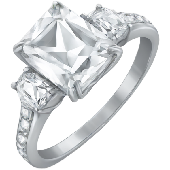 White diamond ring
