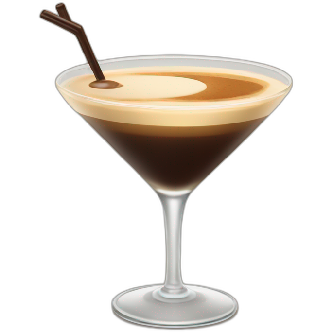 Two Espresso martini cocktail
