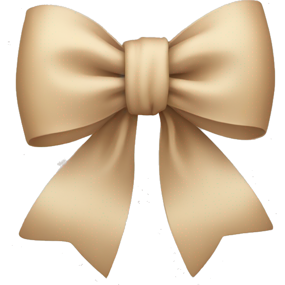 Beige bow