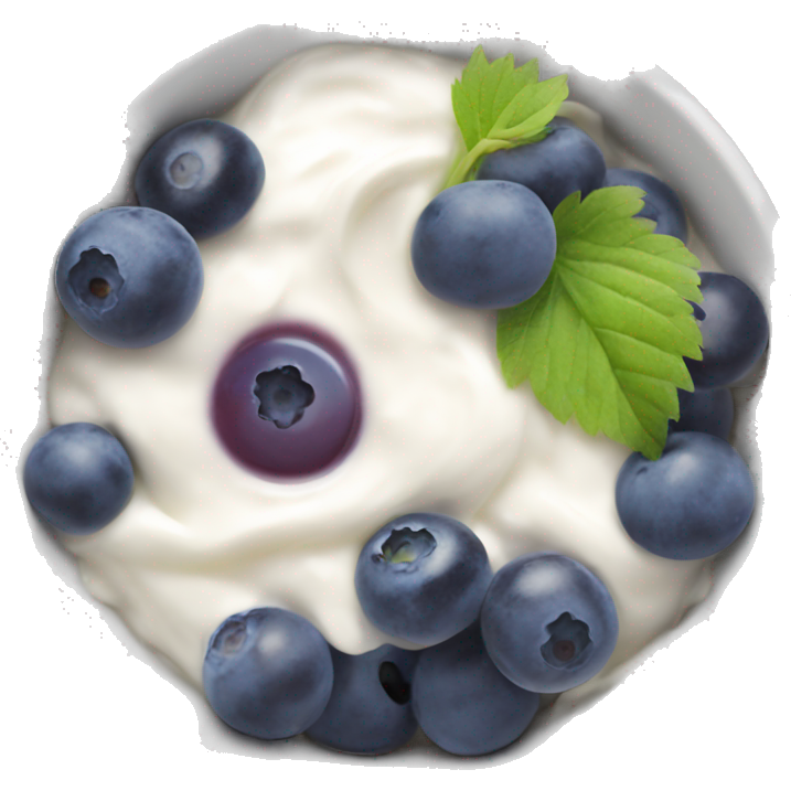 Yoghurt bowl with grapes and blueberries