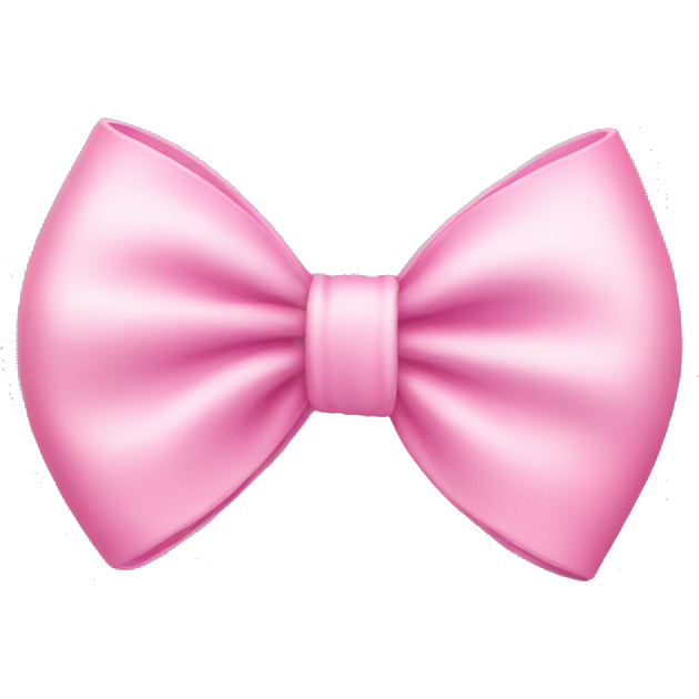 Dainty pink bow emoji