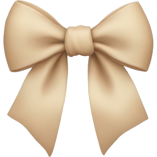 Beige bow