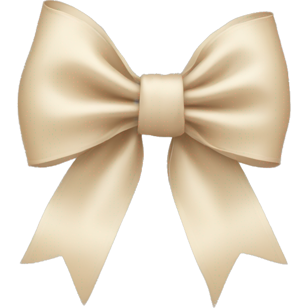 Light beige bow