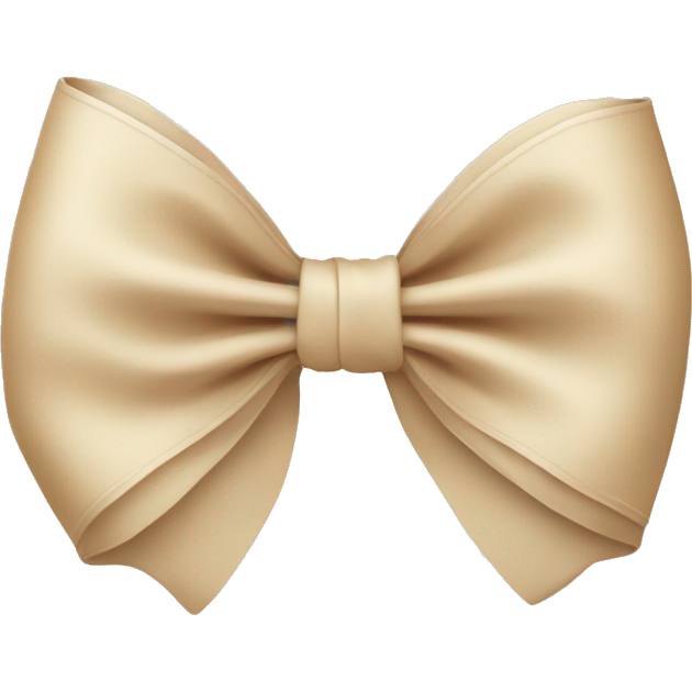 Soft beige bow