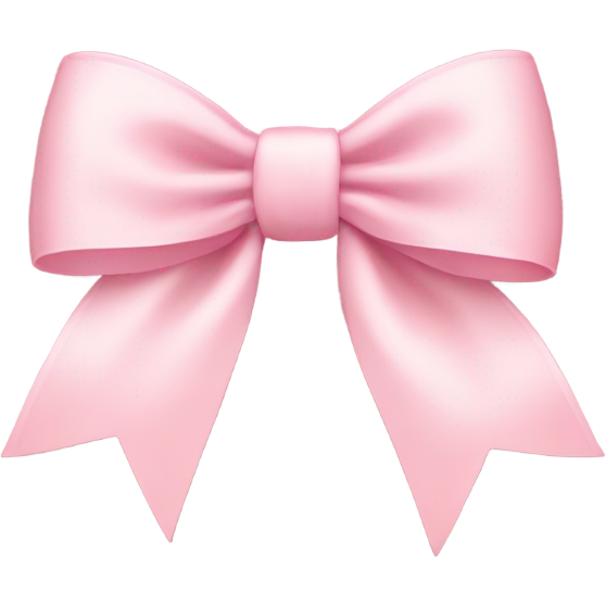 Light pink bow on light pink bow