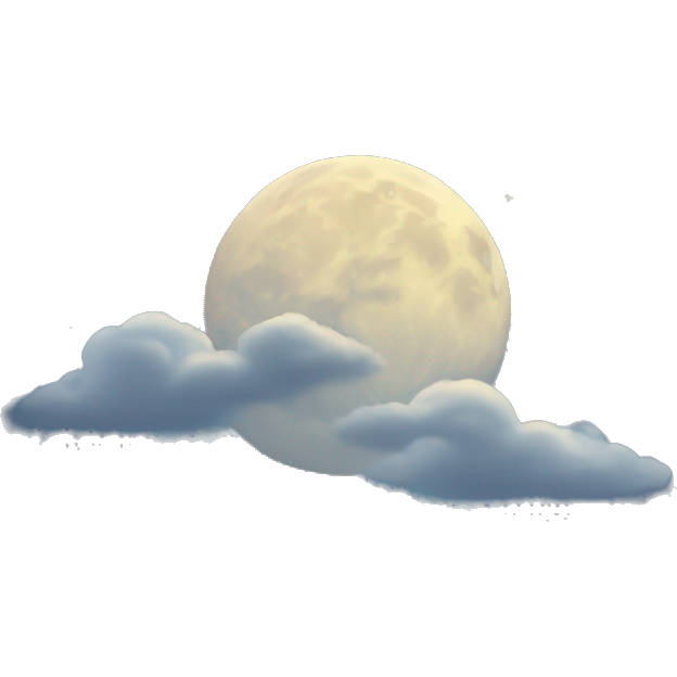 Moon on the sky background